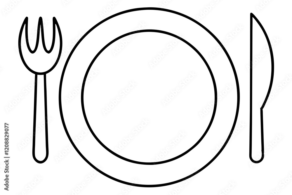 Clean-line-art-plate-and-fork-illustration-for-restaurant-svg Clean-line-art-plate-and-fork-illustration-for-restaurant-svg