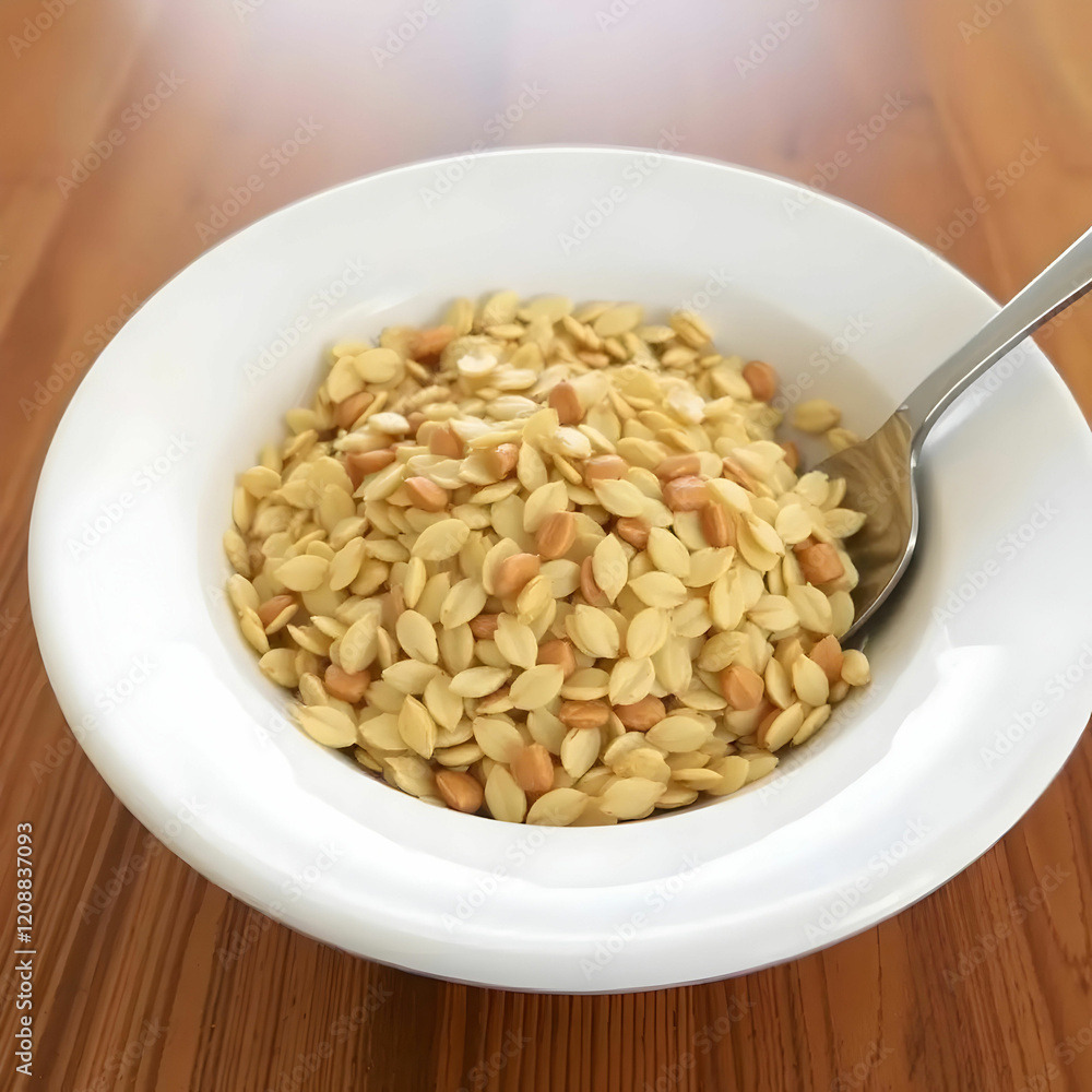 Rolled oats isolated on white background. Rolled oats isolated on white background.