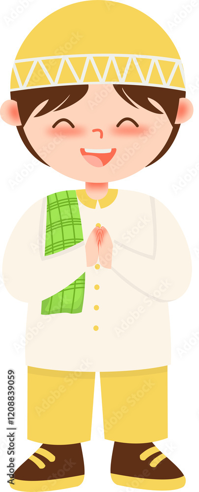 Muslim Character Illustration