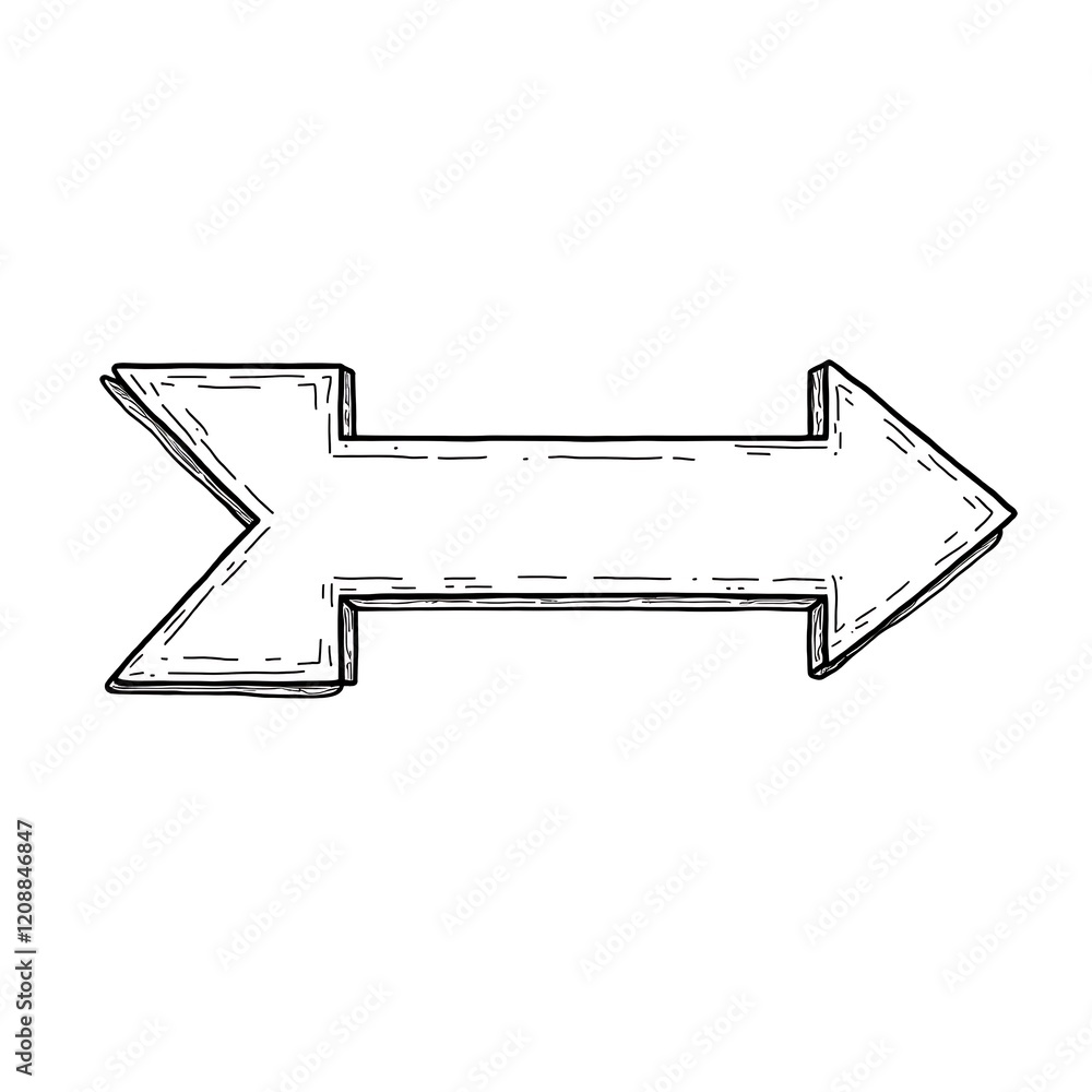 Hand Drawn Right Arrow Vector Illustration Graphic Hand Drawn Right Arrow Vector Illustration Graphic