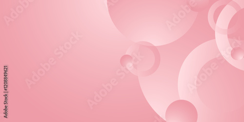 Abstract soft color background with bubble bokeh and circle background with modern trendy gradient texture color for presentation design, flyer, social media cover,web banner,tech banner. illustration