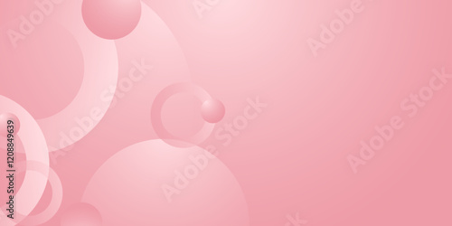 Abstract soft color background with bubble bokeh and circle background with modern trendy gradient texture color for presentation design, flyer, social media cover,web banner,tech banner. illustration