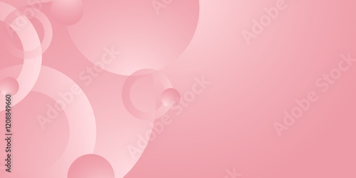 Abstract soft color background with bubble bokeh and circle background with modern trendy gradient texture color for presentation design, flyer, social media cover,web banner,tech banner. illustration