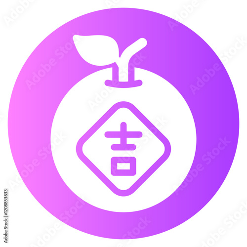 mandarin gradient icon
