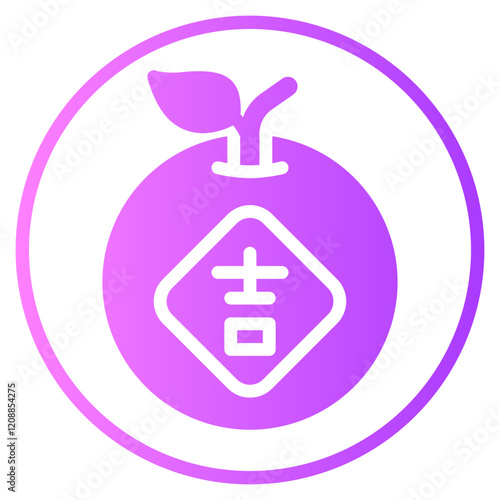 mandarin gradient icon