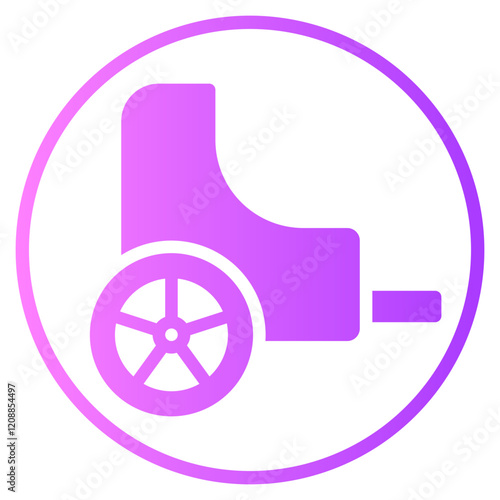 rickshaw gradient icon