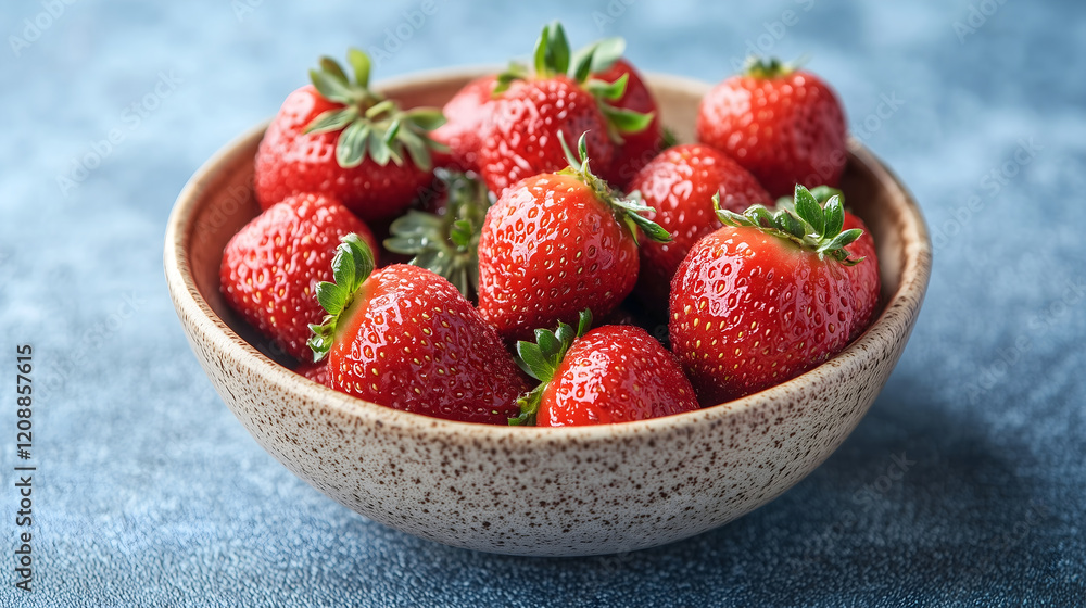 Fresh red strawberries in a bowl, highlighting their vibrant color and fresh texture. Fresh red strawberries in a bowl, highlighting their vibrant color and fresh texture.