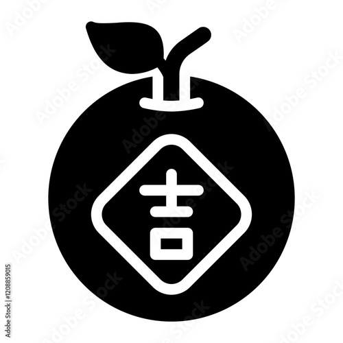 mandarin glyph icon