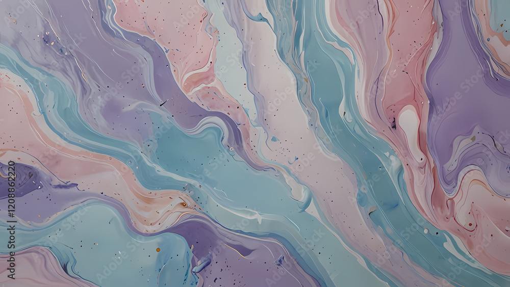 A calming, resin-themed abstract design with pastel hues of lavender, baby blue, and soft pink, combined with delicate marbling and a smooth, polished finish A calming, resin-themed abstract design with pastel hues of lavender, baby blue, and soft pink, combined with delicate marbling and a smooth, polished finish