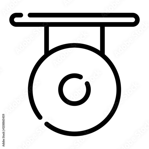 gong line icon