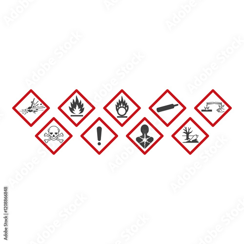 GHS hazard pictograms Globally Harmonized System of Classification and Labelling of Chemicals