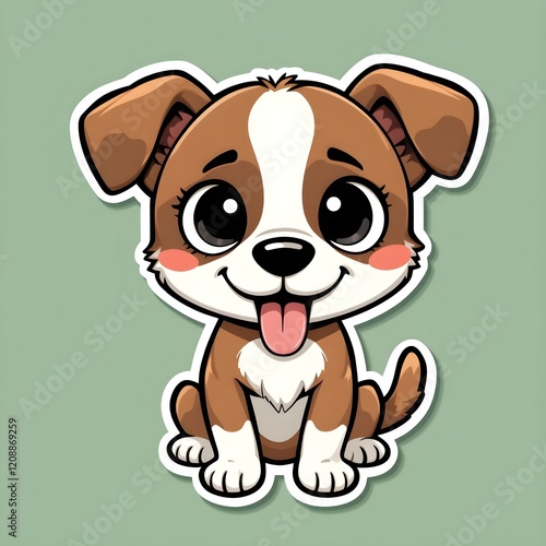 Wallpaper Mural dog vector illustration Torontodigital.ca