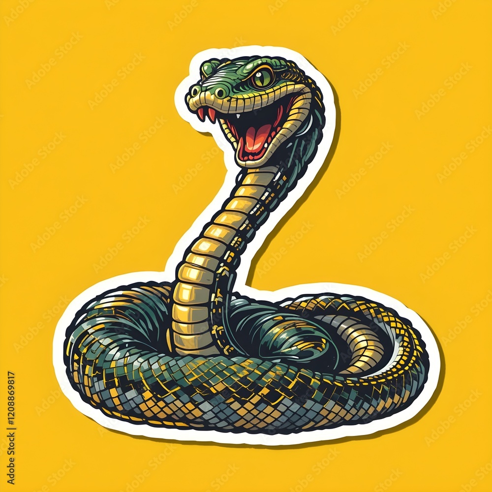 Fototapeta premium snake in the shape of a snake vector