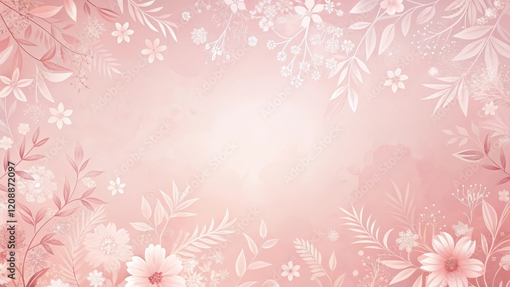 Soft pink ombre background with a delicate floral pattern , calm, gentle, calm, gentle, abstract, watercolor, feminine Soft pink ombre background with a delicate floral pattern , calm, gentle, calm, gentle, abstract, watercolor, feminine