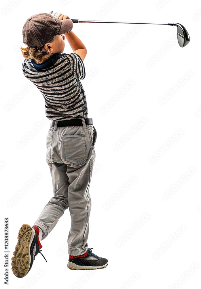 Naklejka premium PNG Golf background sports swing.