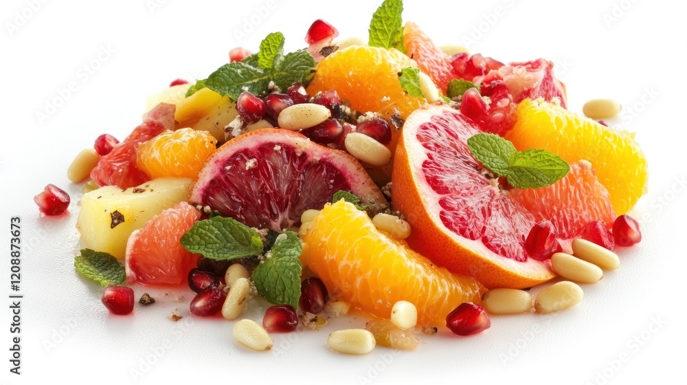 Vibrant Citrus Fruit Salad with Mint and Pomegranate Vibrant Citrus Fruit Salad with Mint and Pomegranate
