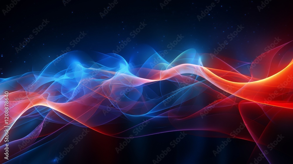 Obraz premium Modern Digital Abstract 3D Art - Wallpapers, Backgrounds, and High-Tech Designs