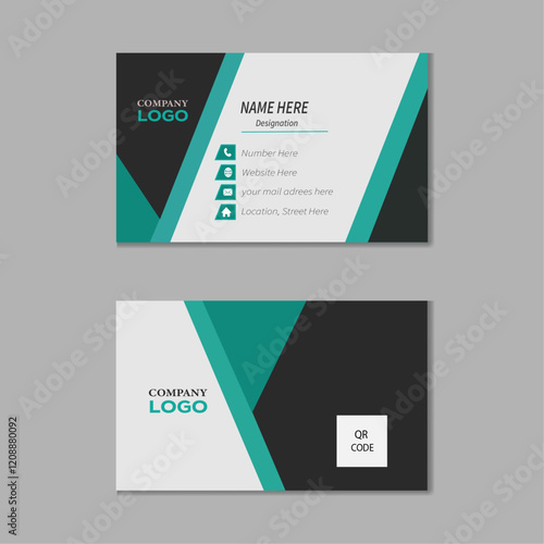 Modern professional business card Premium Vector