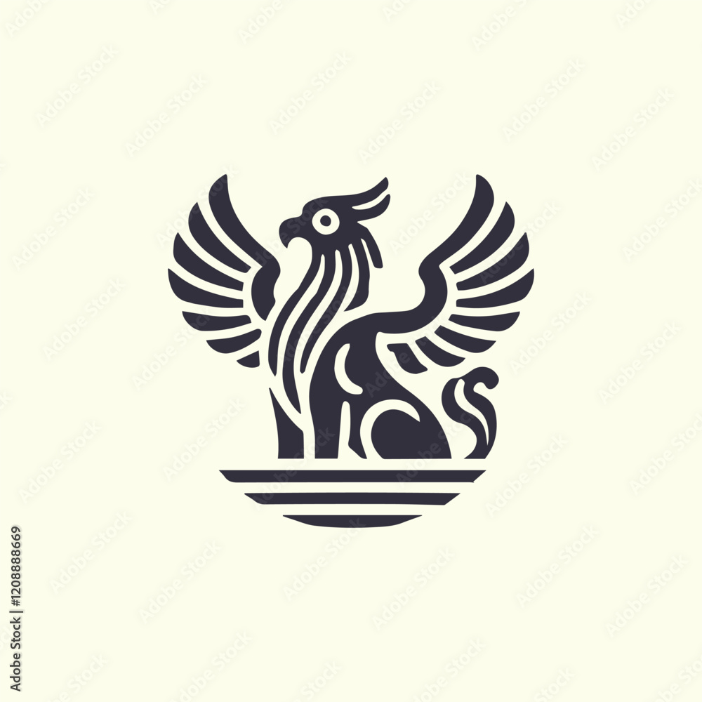 Obraz premium Ancient Griffin Logo