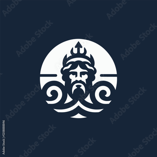 God Poseidon Logo