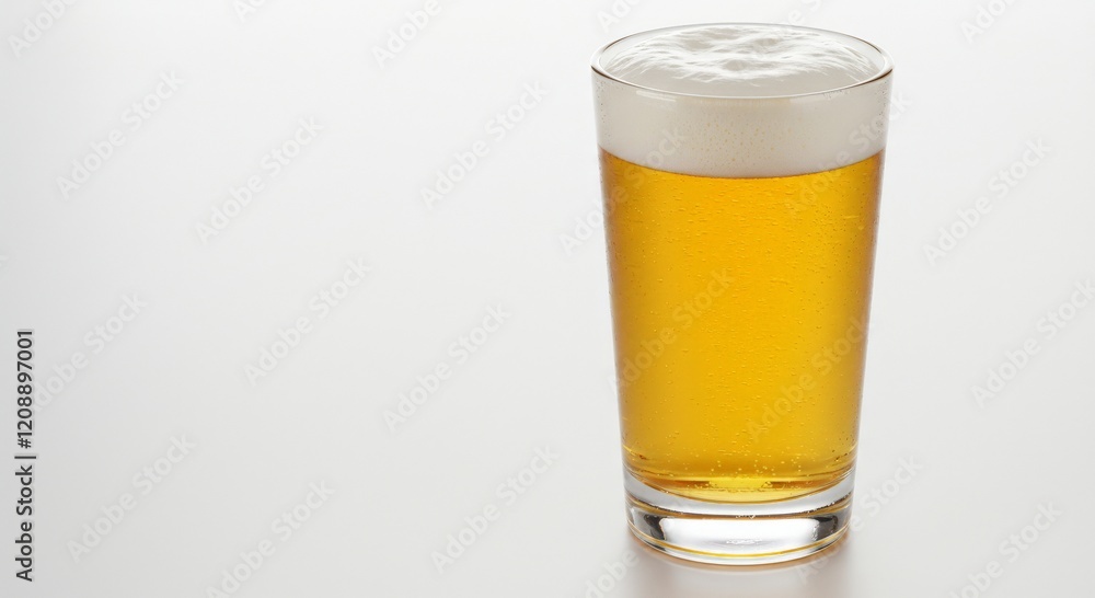 a nice glass of beer on a white background a nice glass of beer on a white background
