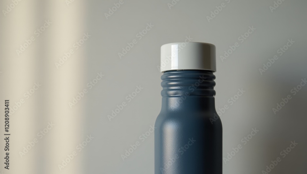 Elegant Water Bottle Product Photography - Hydration, Active Lifestyle, Sports, and Wellness Marketing and Advertising Concepts
