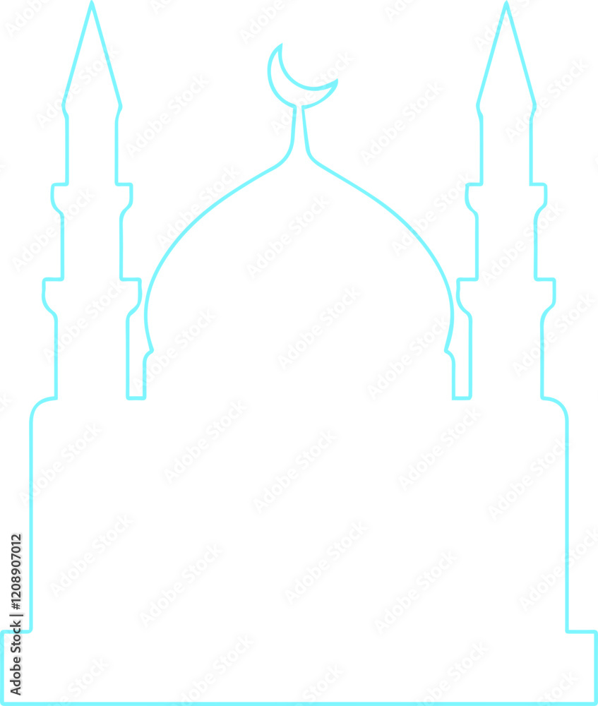 Fototapeta premium Islamic Mosque Shapes