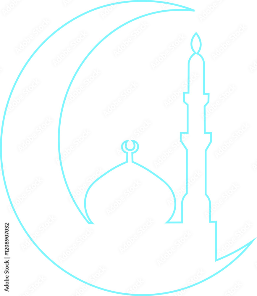 Fototapeta premium Islamic Mosque Shapes