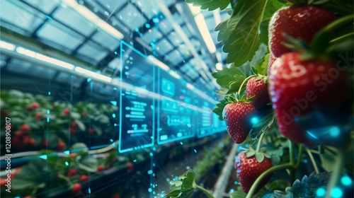Smart farming technology applied to strawberry cultivation in a modern greenhouse