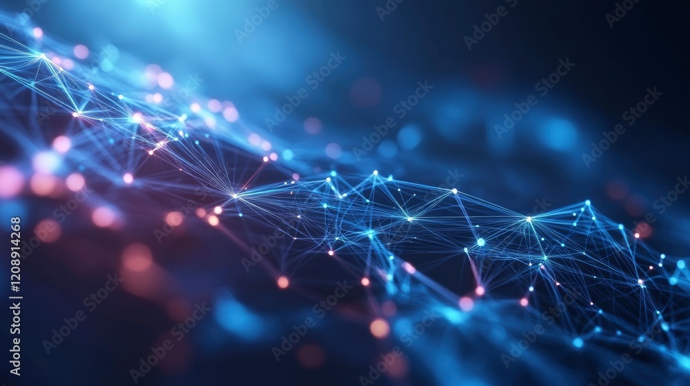 Abstract blue background data technology glowing lines for banners, posters and social media. Abstract blue background data technology glowing lines for banners, posters and social media.