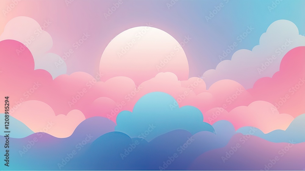 Dreamy pastel gradient, pinks and blues transitioning softly with a glowing effect. Dreamy pastel gradient, pinks and blues transitioning softly with a glowing effect.