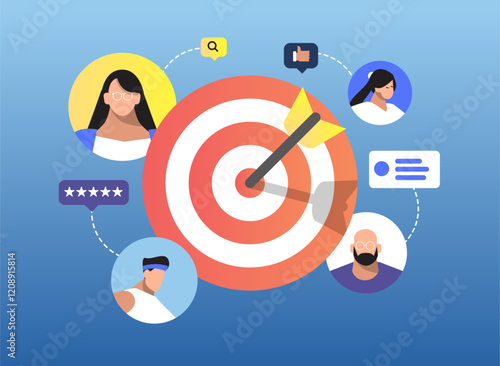head hunter targeting a new qualify employee show user profile persona 