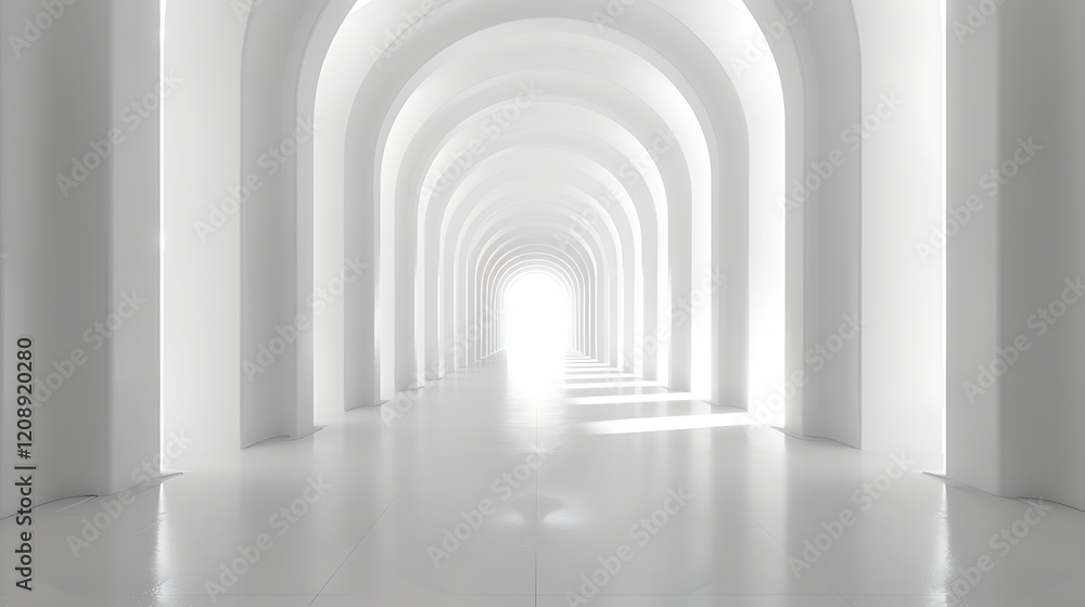 Obraz premium 3D Light White Background