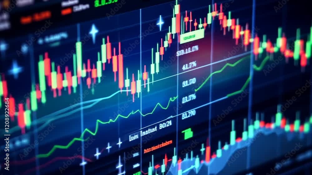 Stock Market Charts Candlestick Analysis Trading