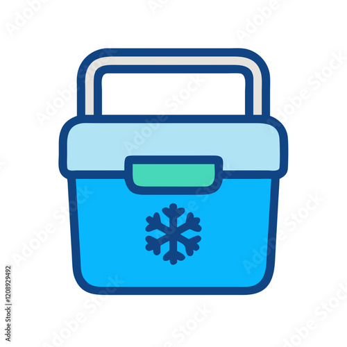 portable cooler icon design