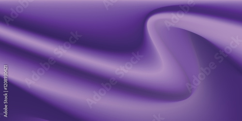 Light purple wave abstract background. Gradient. The surface texture of the fabric is firm. Dark colored background with space for design. Plum eggplant color combination