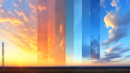 A Sunset Timelapse Sequence Over Rural Landscape