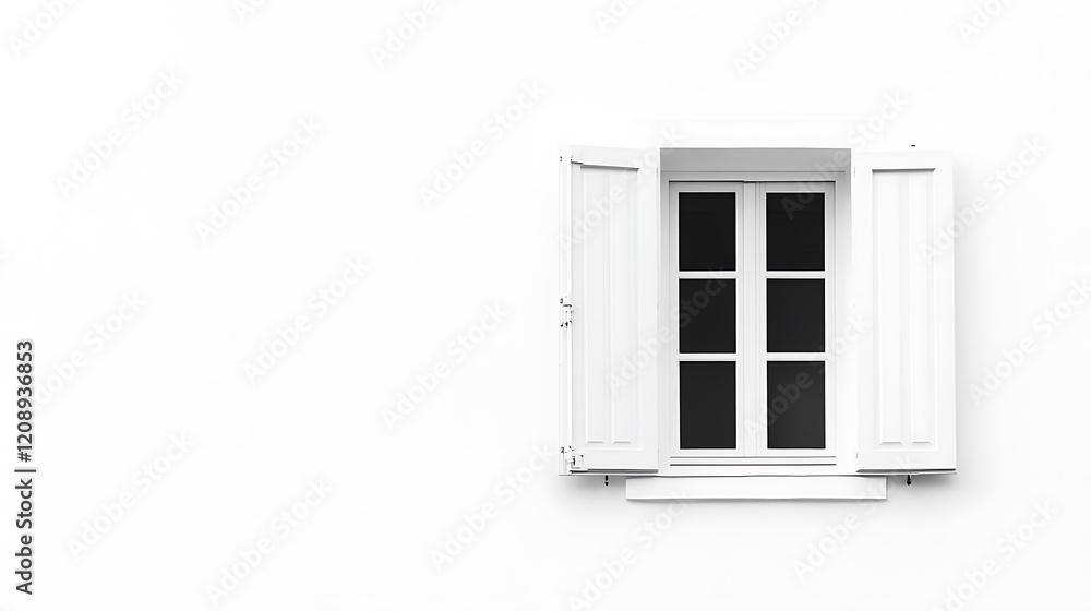 Minimalist White Window Architectural Photography Minimalist White Window Architectural Photography