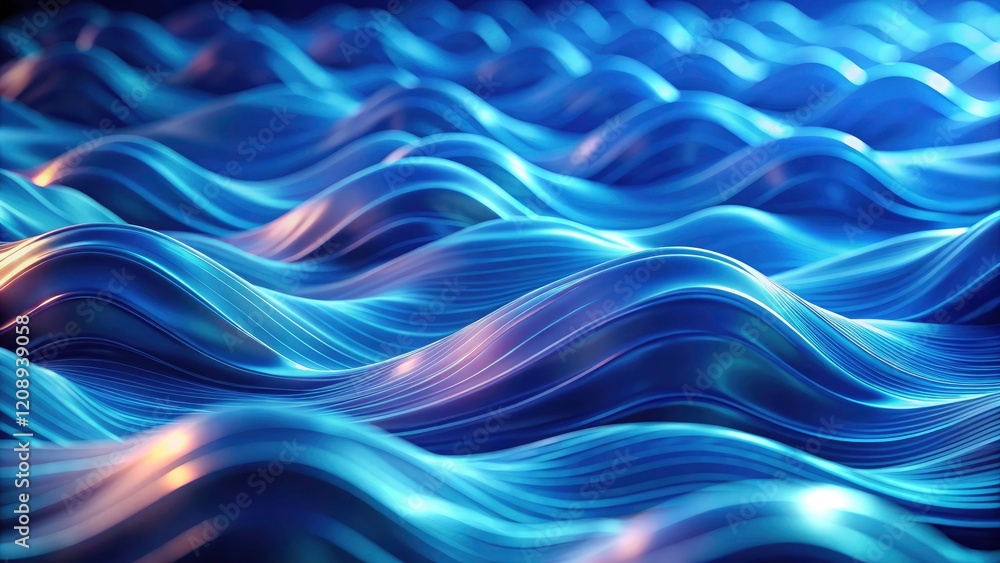 Abstract Blue Wavy Background, Animated Background, Deep Focus Blue Waves, High Depth of Field, Blue Ocean Waves, Wavy Texture, Digital Abstract Blue Wavy Background, Animated Background, Deep Focus Blue Waves, High Depth of Field, Blue Ocean Waves, Wavy Texture, Digital