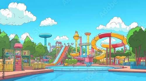 Wallpaper Mural Enchanting Fairytale Amusement Park: A Whimsical Day at the Carnival Torontodigital.ca