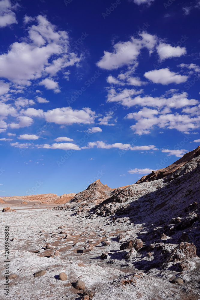 Salt Mountain Range, Valle de la Luna, Atacama desert, San Pedro de Atacama, Chile Salt Mountain Range, Valle de la Luna, Atacama desert, San Pedro de Atacama, Chile