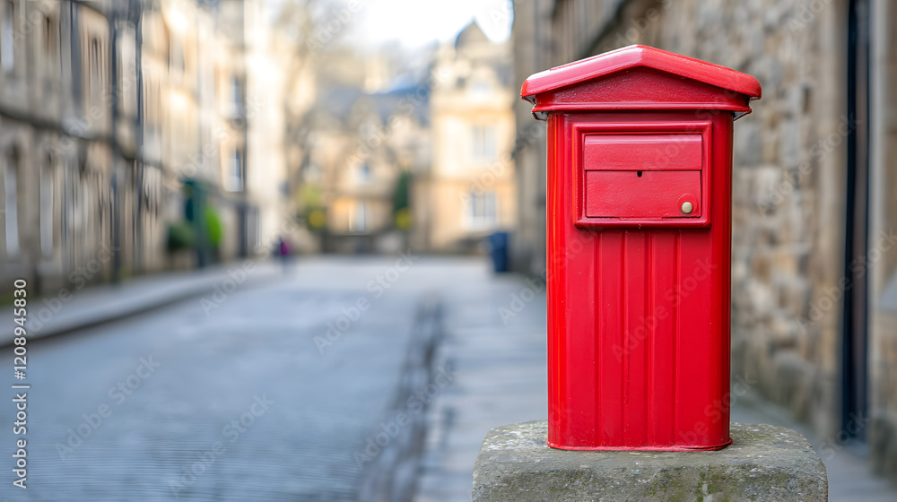A close-up of a historic red mailbox on a British street, capturing the classic design and iconic features of British postal heritage.
A close-up of a historic red mailbox on a British street, capturing the classic design and iconic features of British postal heritage.