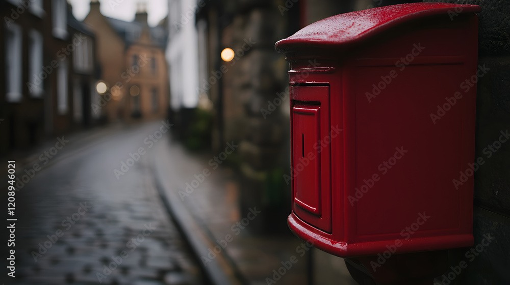 A close-up of a historic red mailbox on a British street, capturing the classic design and iconic features of British postal heritage.
A close-up of a historic red mailbox on a British street, capturing the classic design and iconic features of British postal heritage.