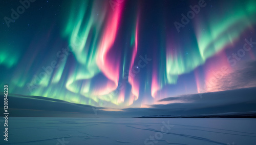 Stunning aurora lights up the night sky