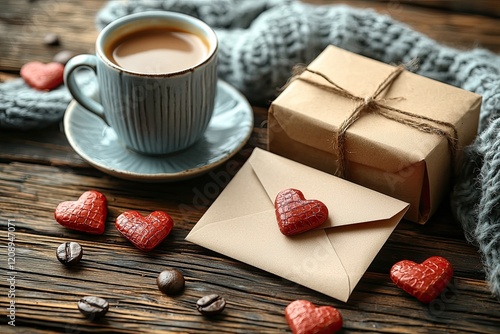 Cozy Winter Morning Coffee Gift And Love Letter