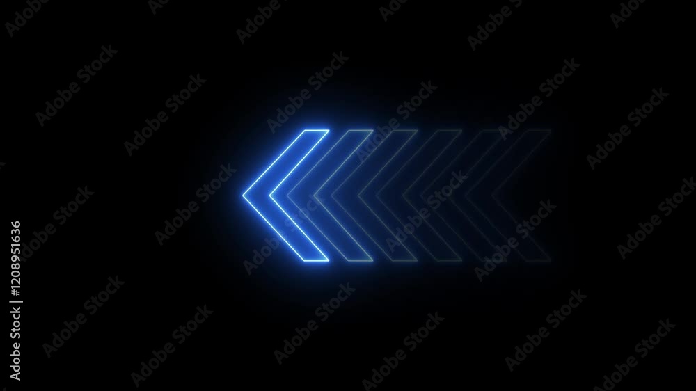 Glowing Neon Arrows. Glowing Neon Arrows.