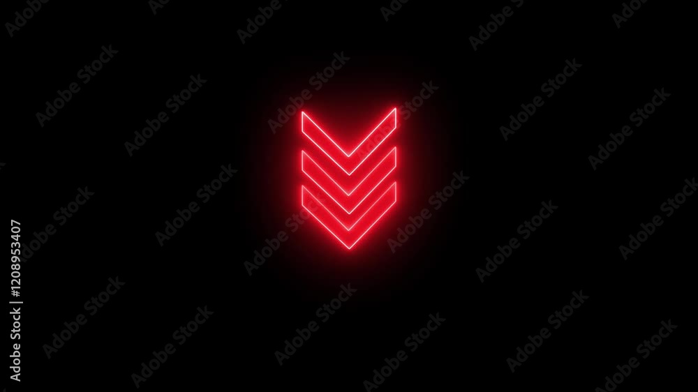 Glowing Neon Arrows. Glowing Neon Arrows.