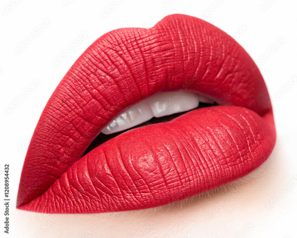red lips isolated on white, Red lipstick mark beautiful big lips kiss isolated on a white background, Close-up of a person's lips with orange lipstick red lips isolated on white, Red lipstick mark beautiful big lips kiss isolated on a white background, Close-up of a person's lips with orange lipstick