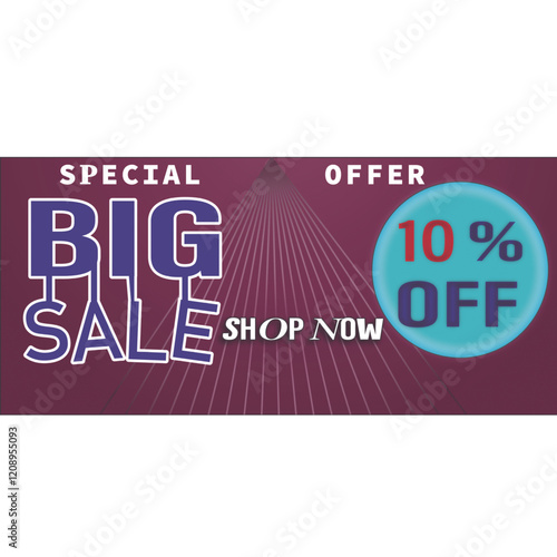 Colorful Big Sale Promotional Banner – Off Discount Ad Design