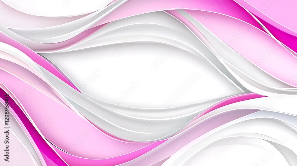 Abstract Pink and White Wave Design Background Abstract Pink and White Wave Design Background